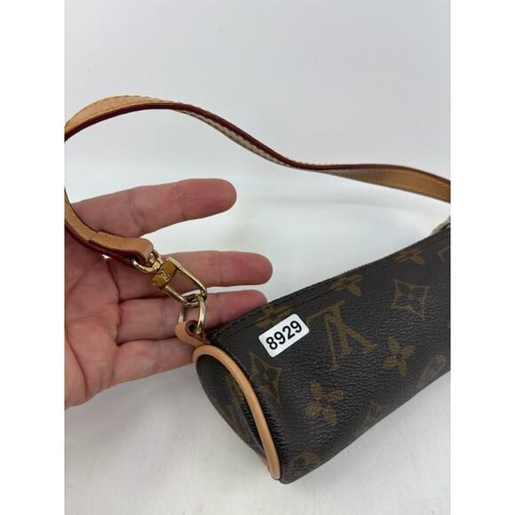 Louis Vuitton Pochette Papillon Mini Top Handle Hand Bag Monogram Leather Brown - Picture 4 of 8